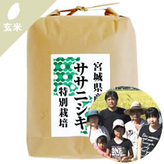 【玄米】ライスサービスたかはしさんの宮城県栗原市産ササニシキ(特別栽培米)