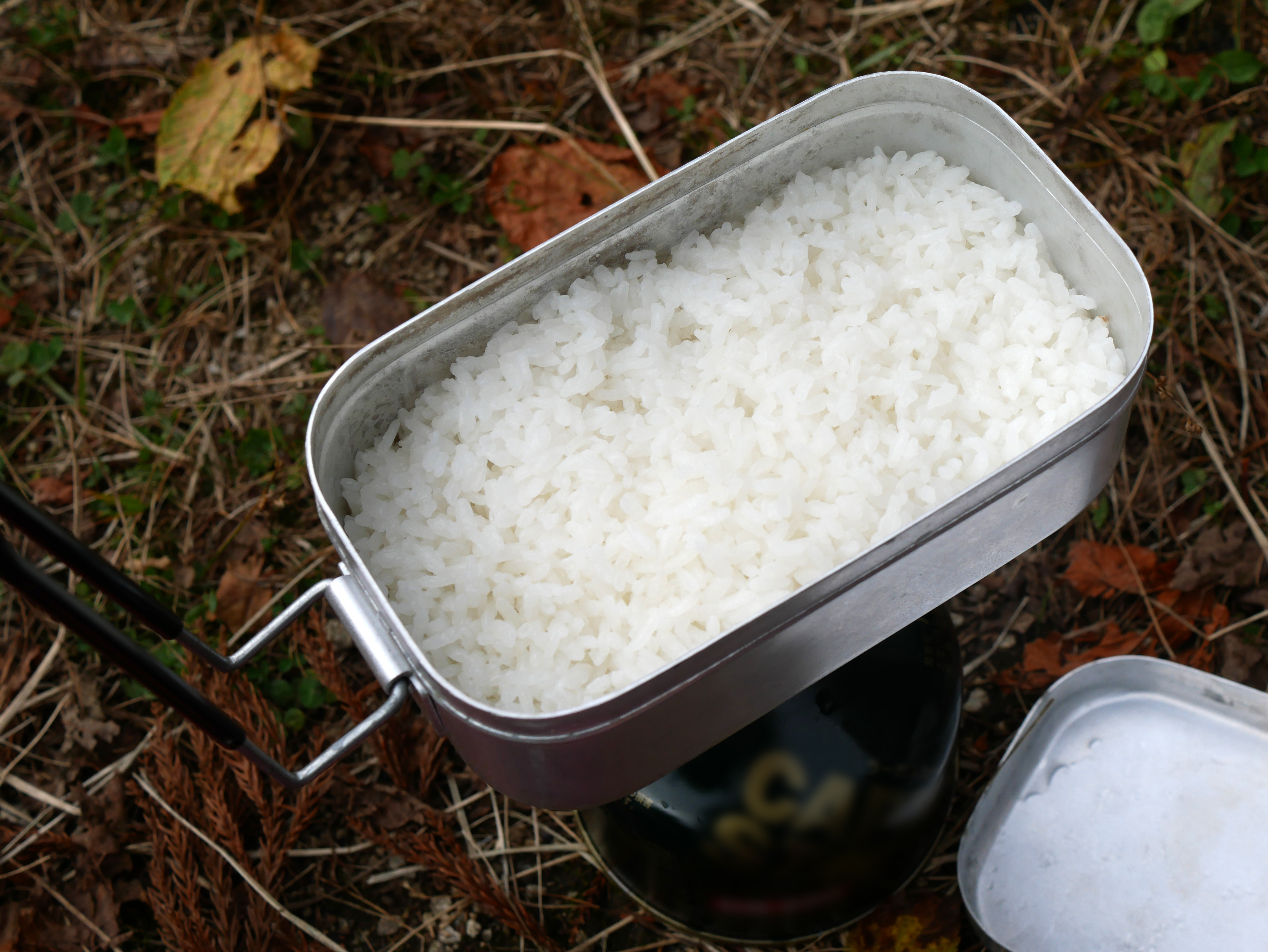 メスティンでの炊飯のイメージ画像