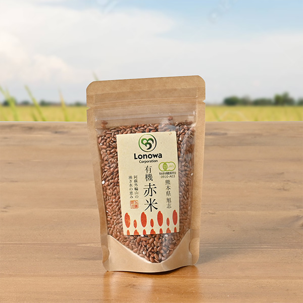 ろのわさんの熊本県菊池市産『有機 赤米』100g(有機栽培米)