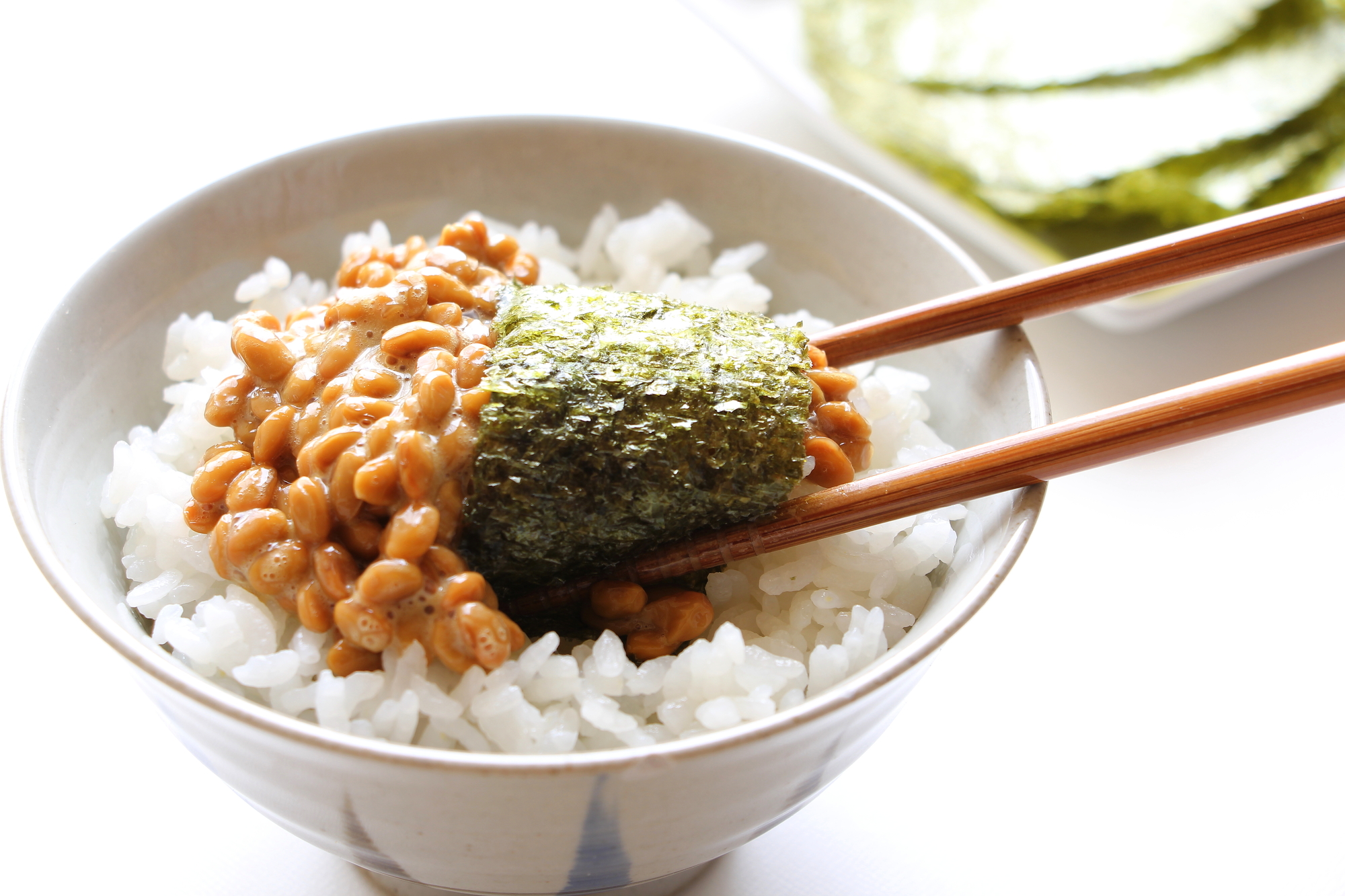 納豆とのりご飯イメージ