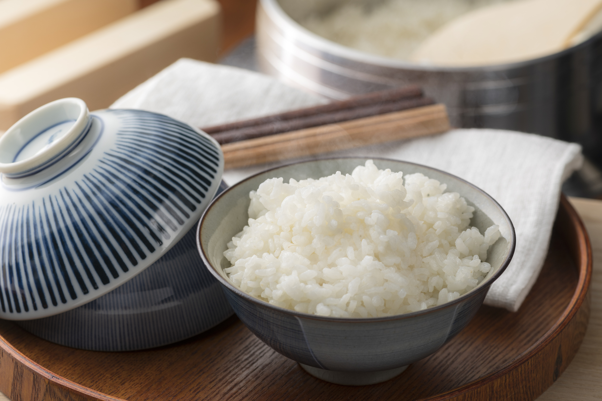 羽釜で炊いたご飯