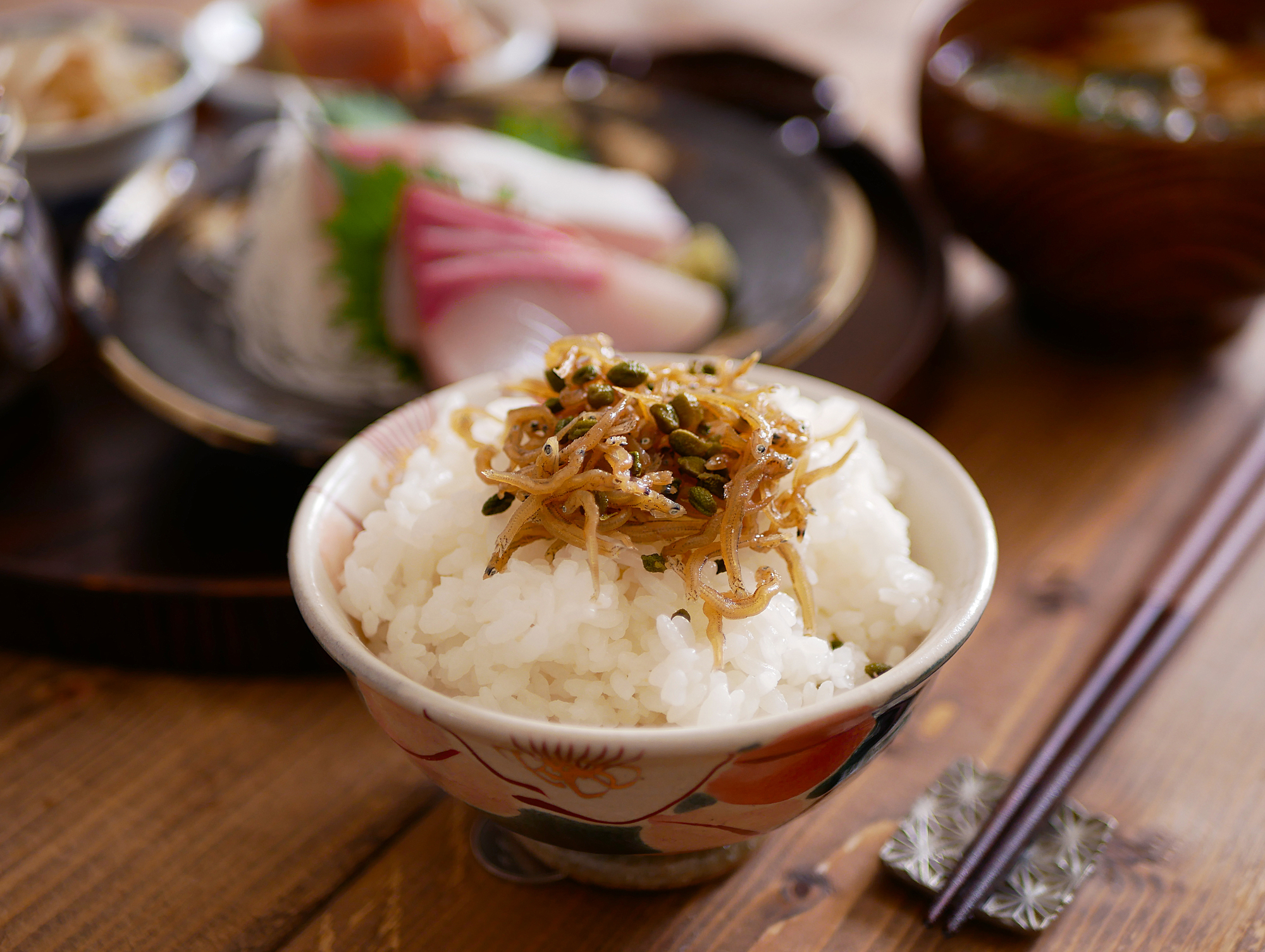 ご飯とちりめん山椒