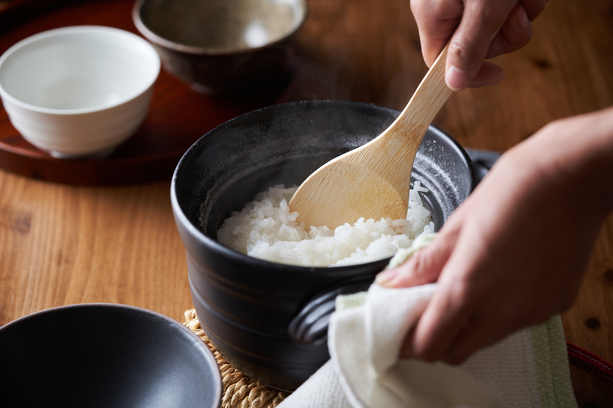 土鍋とお米のイメージ