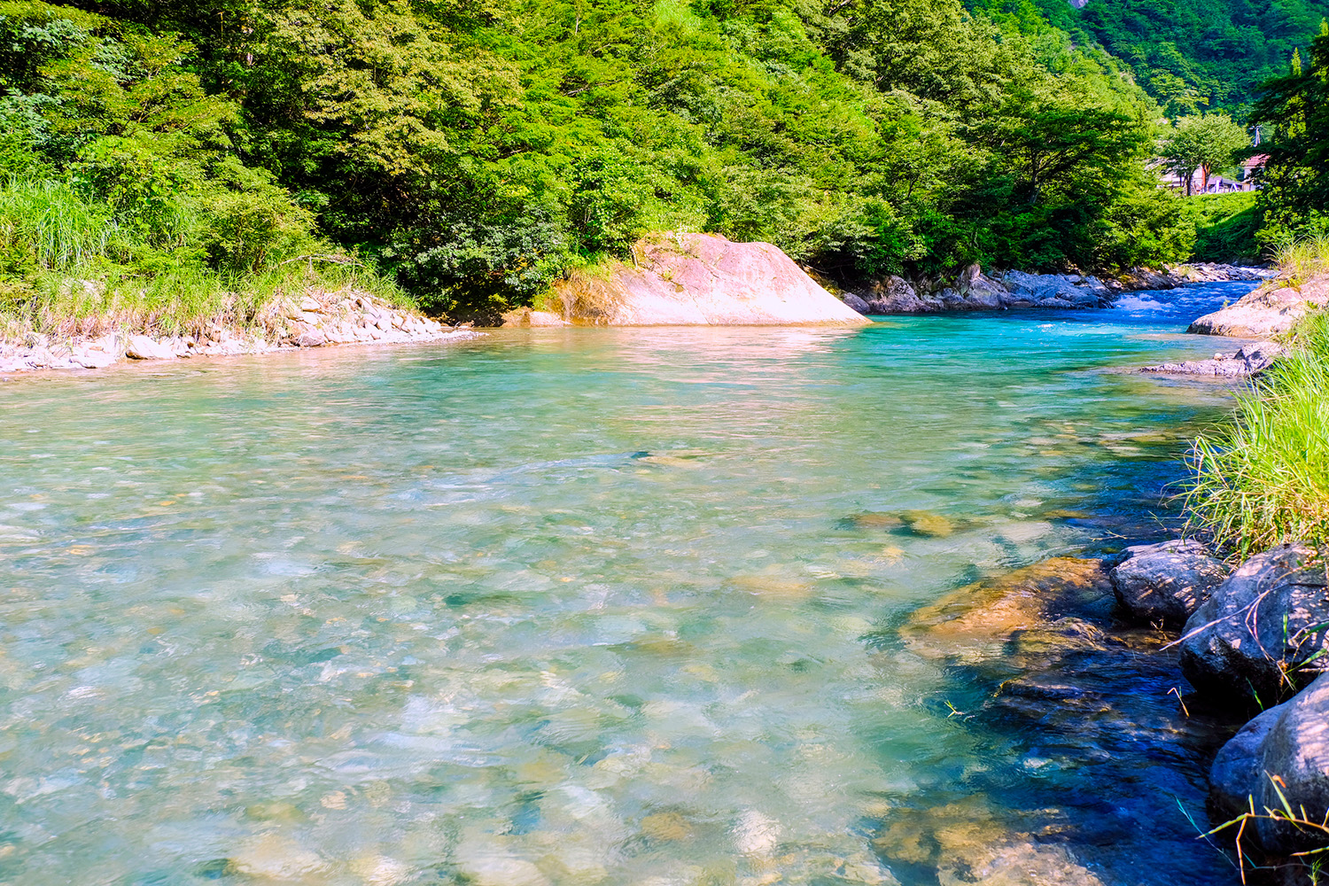 清津川の流れのイメージ