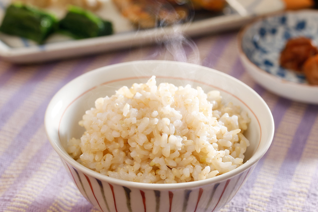 発芽玄米を炊いたところ