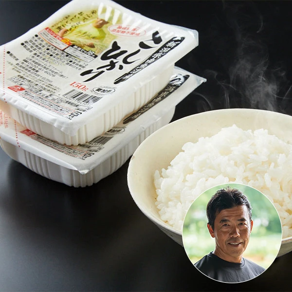 笠原農園さんの新潟県南魚沼市産コシヒカリ パックライス12個セット