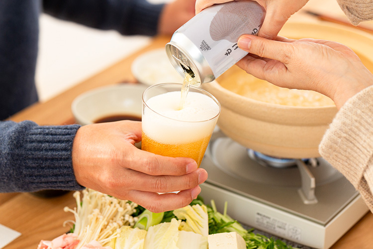 お米のビール飲み方のイメージ