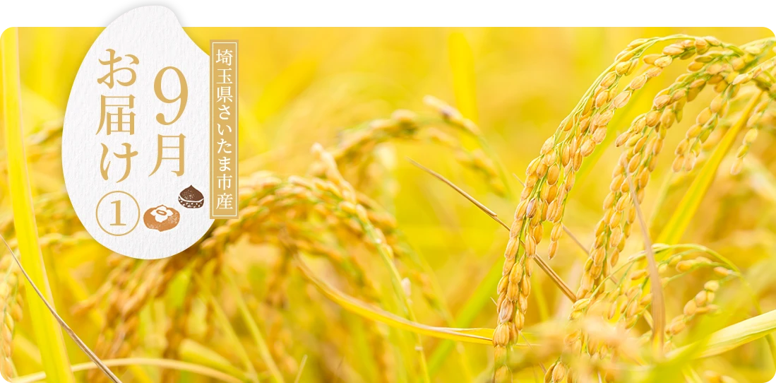 埼玉県さいたま市産9月にお届け