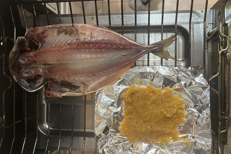 味噌と鯵