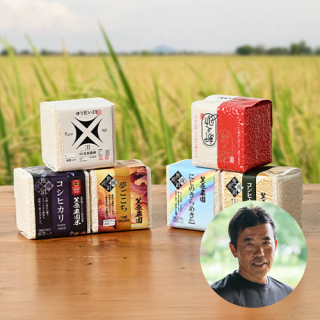 笠原農園さんの新潟県南魚沼市産6種ギフトセット(300g×6)