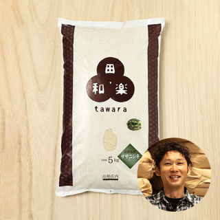 (定期購入)田和楽さんの山形県鶴岡市産ササニシキ(特別栽培米)