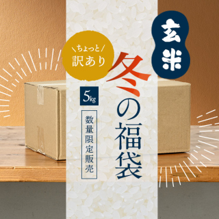 【福袋】ちょっと訳ありツナギの令和7年産『福袋米』5kg【玄米】