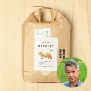【白米・玄米】福田農園(福田和弘)さんの和歌山県岩出市産きぬむすめ(有機栽培米)