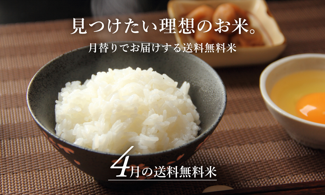 4月の送料無料米