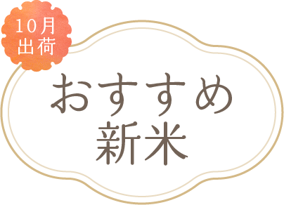 10月出荷!おすすめ米