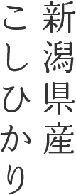 新潟県産こしひかり