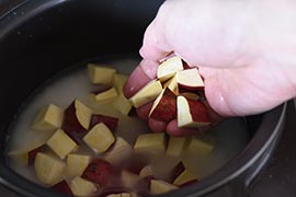 薩摩芋の炊きおこわ 薩摩芋の炊きおこわ