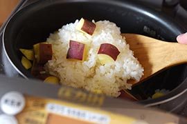薩摩芋の炊きおこわ 薩摩芋の炊きおこわ