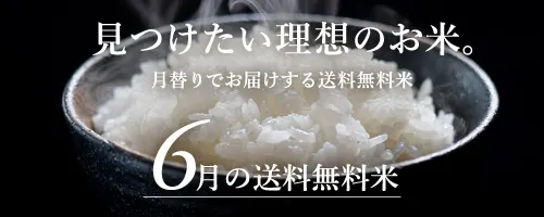 6月の送料無料おためし米